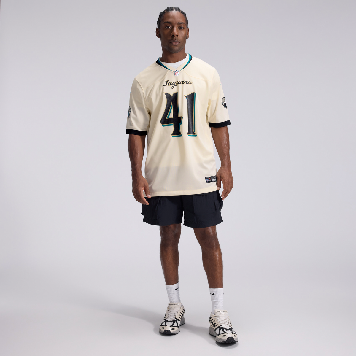 Jacksonville Jaguars Josh Hines-Allen Nike Natural 2026 Rivalries Collection Game Jersey