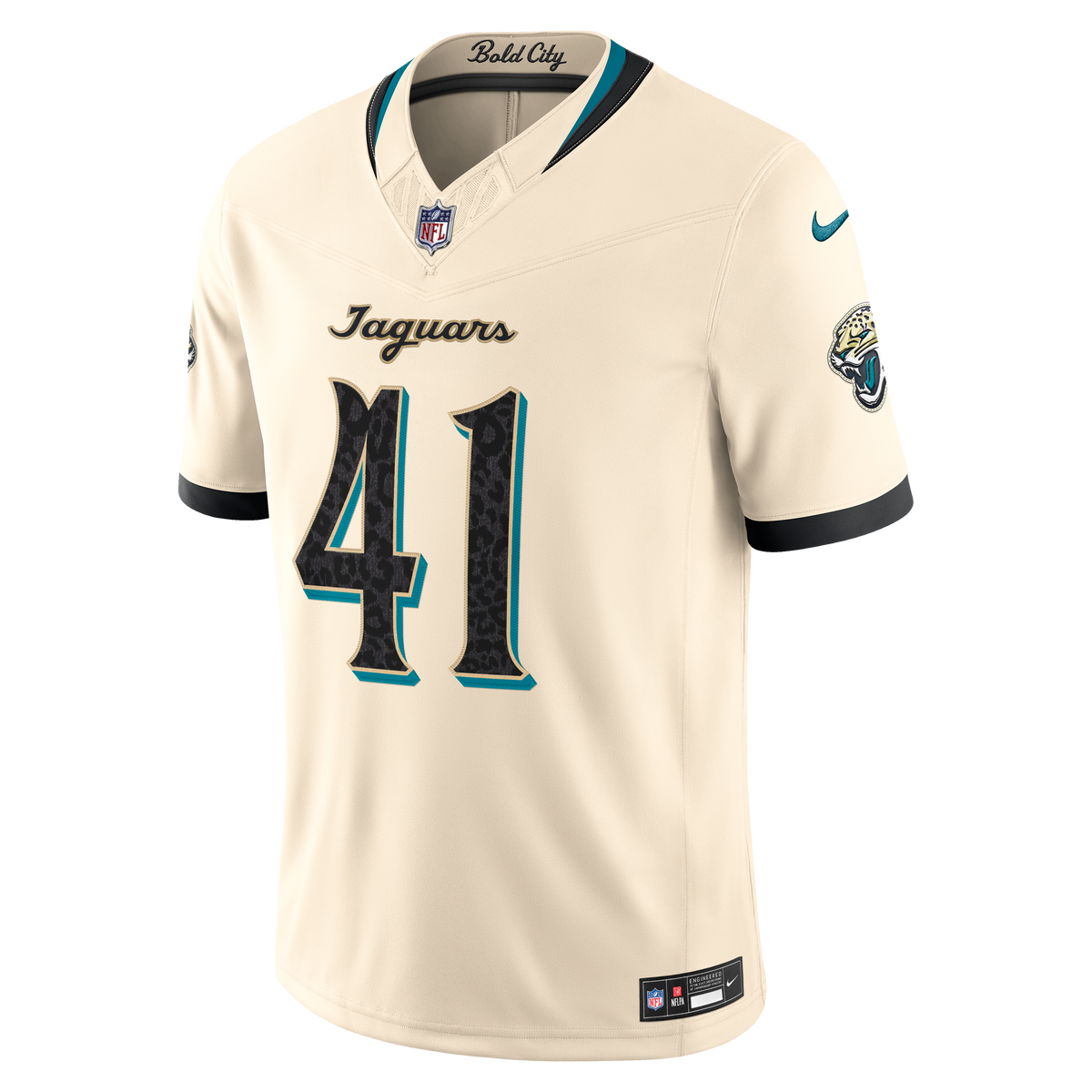 Jacksonville Jaguars Josh Hines-Allen Nike Natural 2026 Rivalries Collection Stitched Limited Jersey