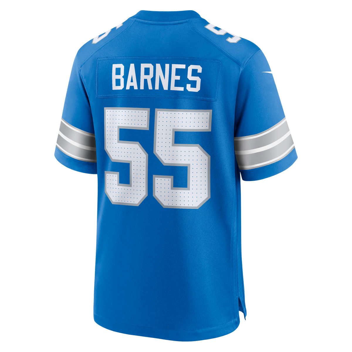 Detroit Lions Derrick Barnes Nike Blue Team Game Jersey