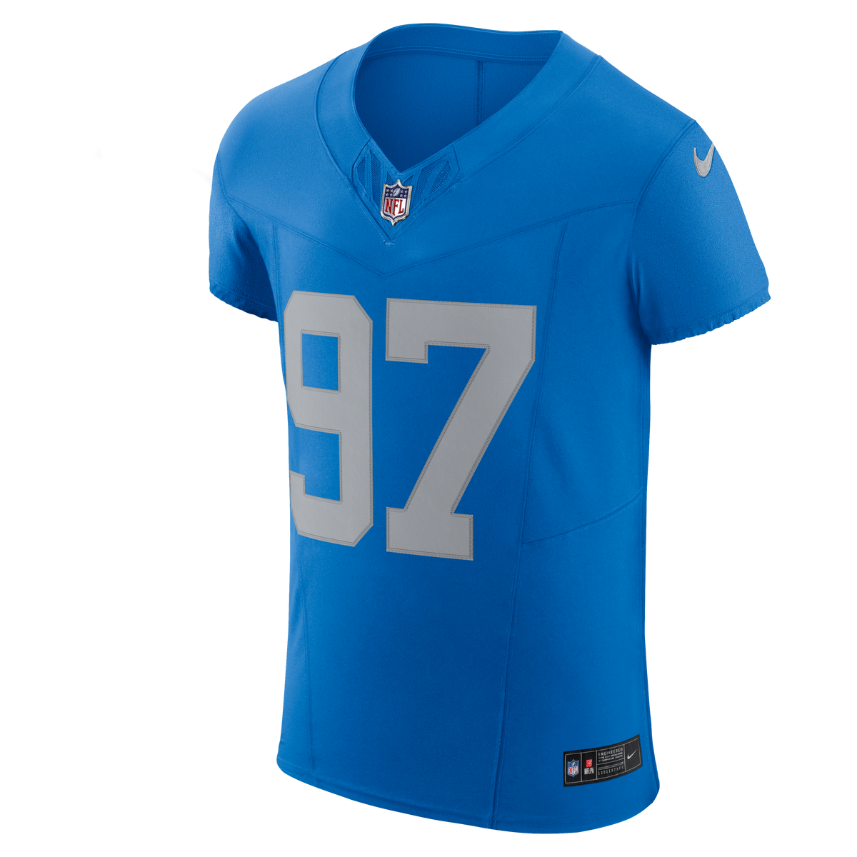 Detroit Lions Aidan Hutchinson Nike Blue Alternate Vapor F.U.S.E. Elite Jersey