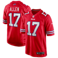 Buffalo Bills Josh Allen Nike Red Alternate Game Jersey