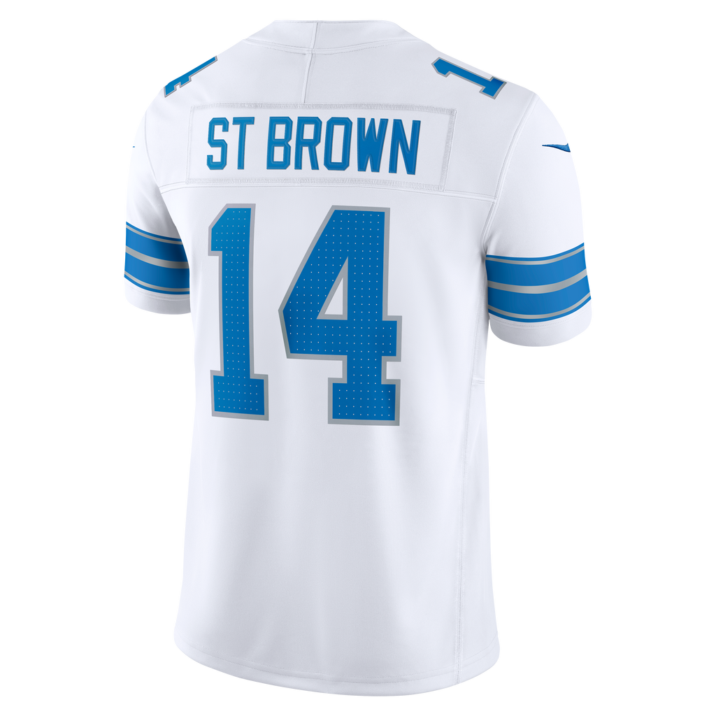 Detroit Lions Amon-Ra St. Brown Nike Blue Team Vapor F.U.S.E. Stitched Limited Jersey