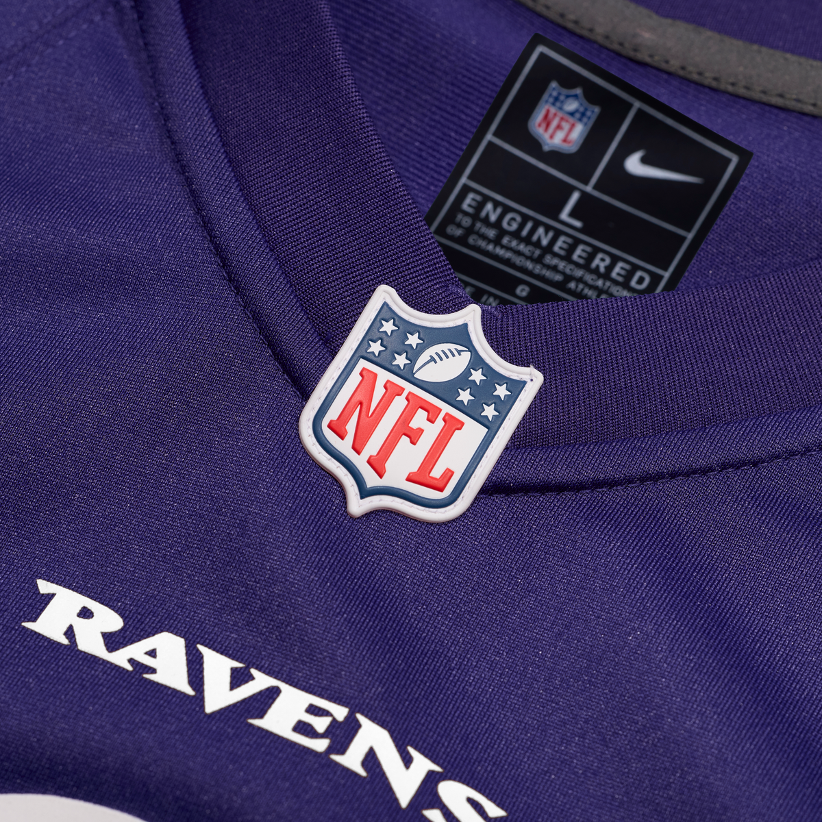 Baltimore Ravens Jay Higgins IV Nike Purple Team Game Jersey