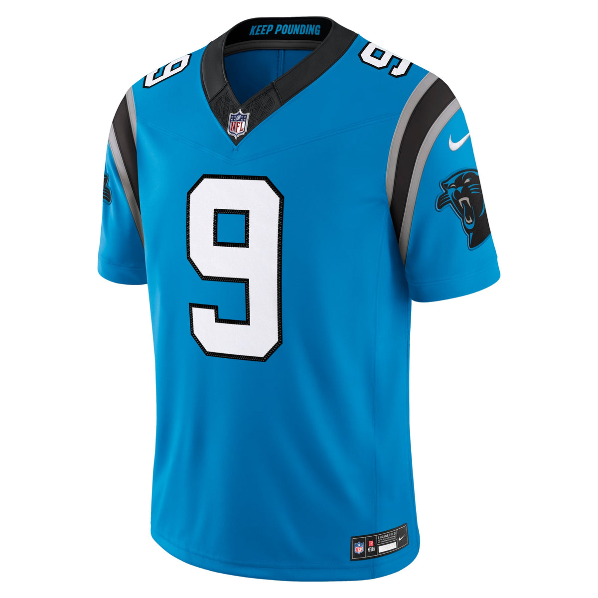 Carolina Panthers Bryce Young Nike Blue Alternate Vapor F.U.S.E. Stitched Limited Jersey