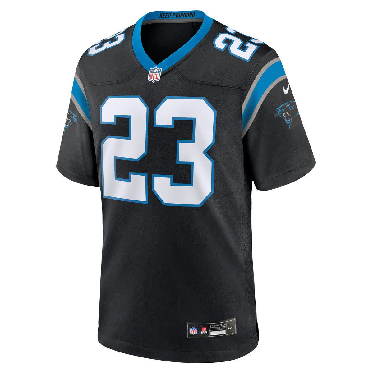 Carolina Panthers Trevor Etienne Nike Black Team Game Jersey