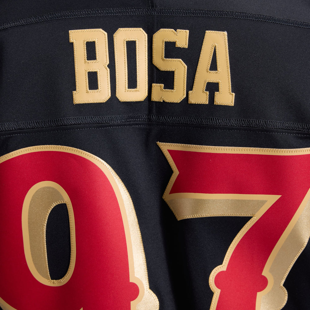 San Francisco 49ers Nick Bosa Nike Black Rivalries Collection Stitched Limited Jersey