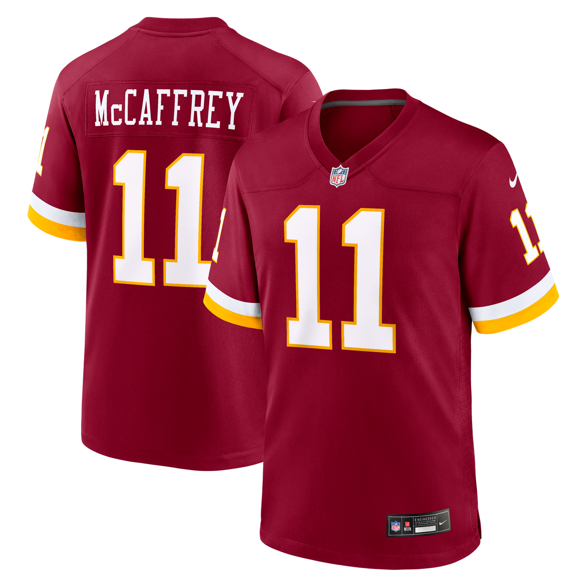 Washington Commanders Luke McCaffrey Nike Black Hail Raiser Alternate Game Jersey