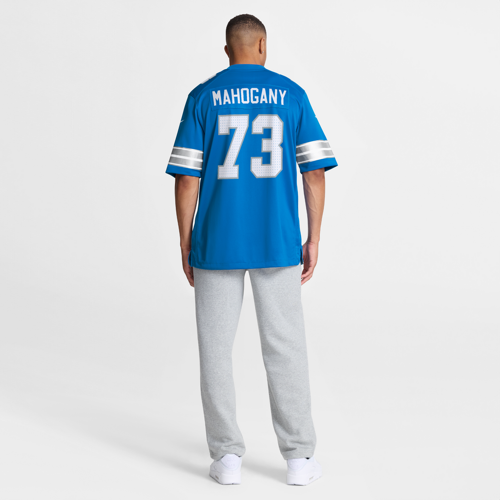 Detroit Lions Christian Mahogany Nike Blue Team Game Jersey