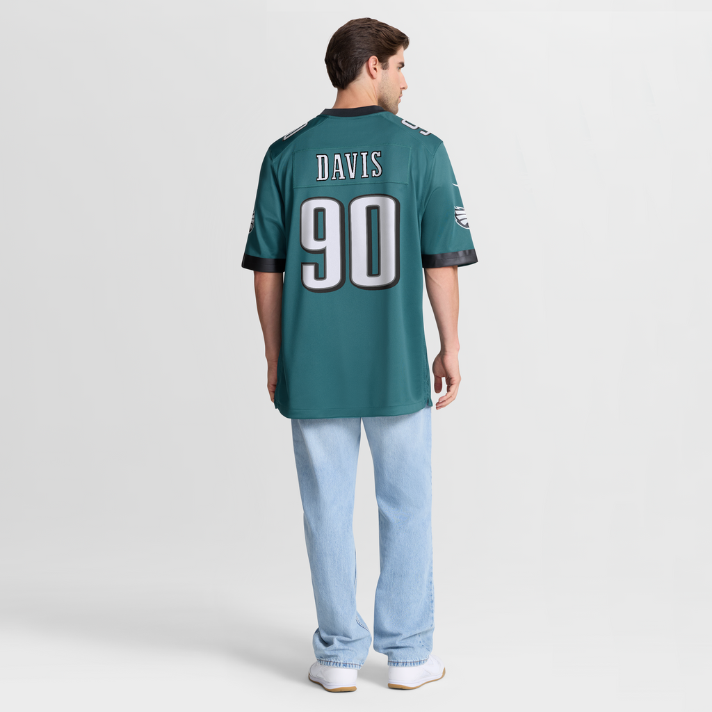Philadelphia Eagles Jordan Davis Nike Midnight Green Team Game Jersey