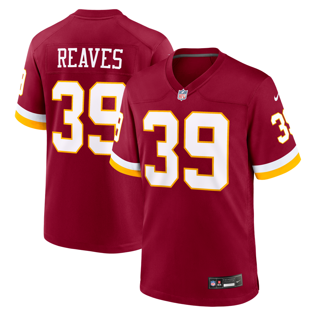 Washington Commanders Jeremy Reaves Nike Burgundy Game Jersey