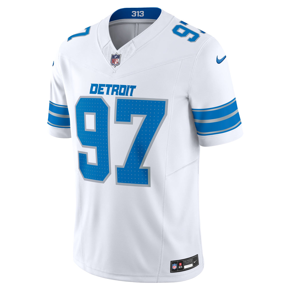 Detroit Lions Aidan Hutchinson Nike White Vapor F.U.S.E. Limited Jersey