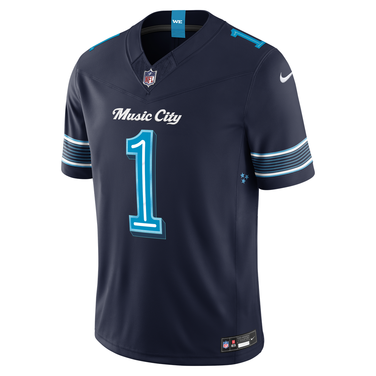 Tennessee Titans Cameron Ward Nike Navy 2026 Rivalries Collection Stitched Limited Jersey