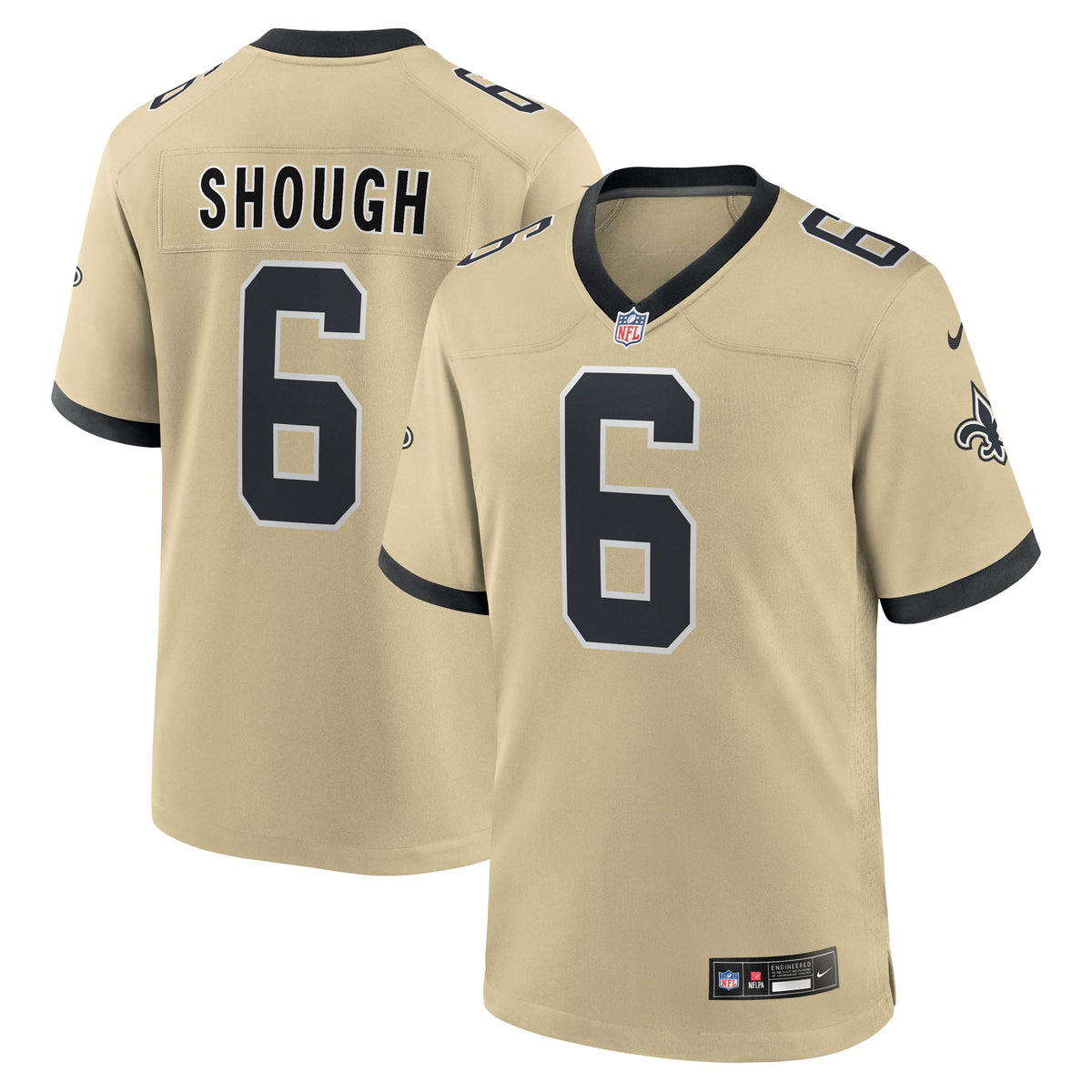 New Orleans Saints Tyler Shough Nike White Game Player Jersey