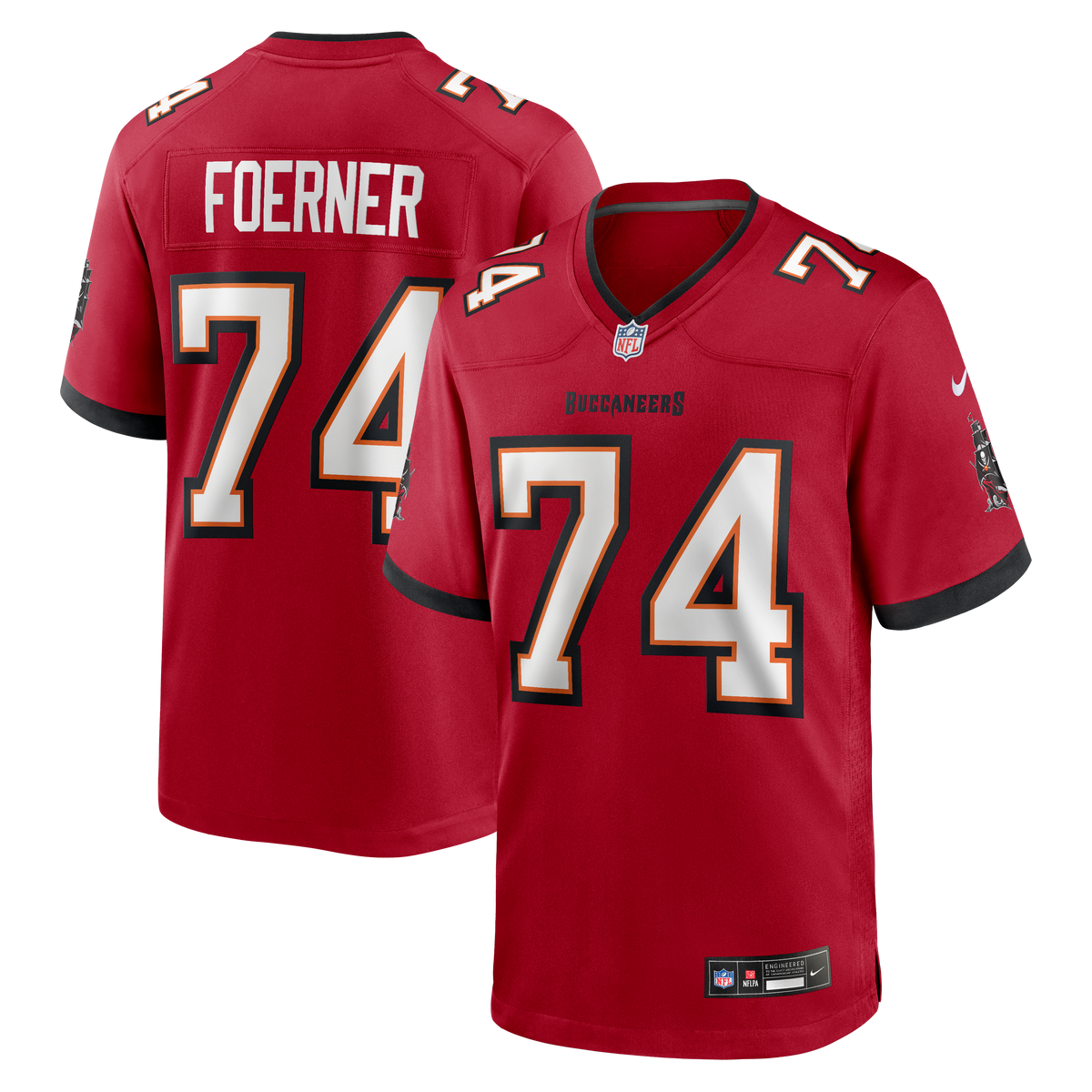 Tampa Bay Buccaneers Marshall Foerner Nike Red Team Game Jersey
