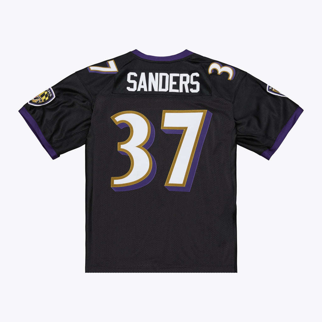 Baltimore Ravens Deion Sanders Mitchell & Ness Black 2005 Authentic Throwback Jersey