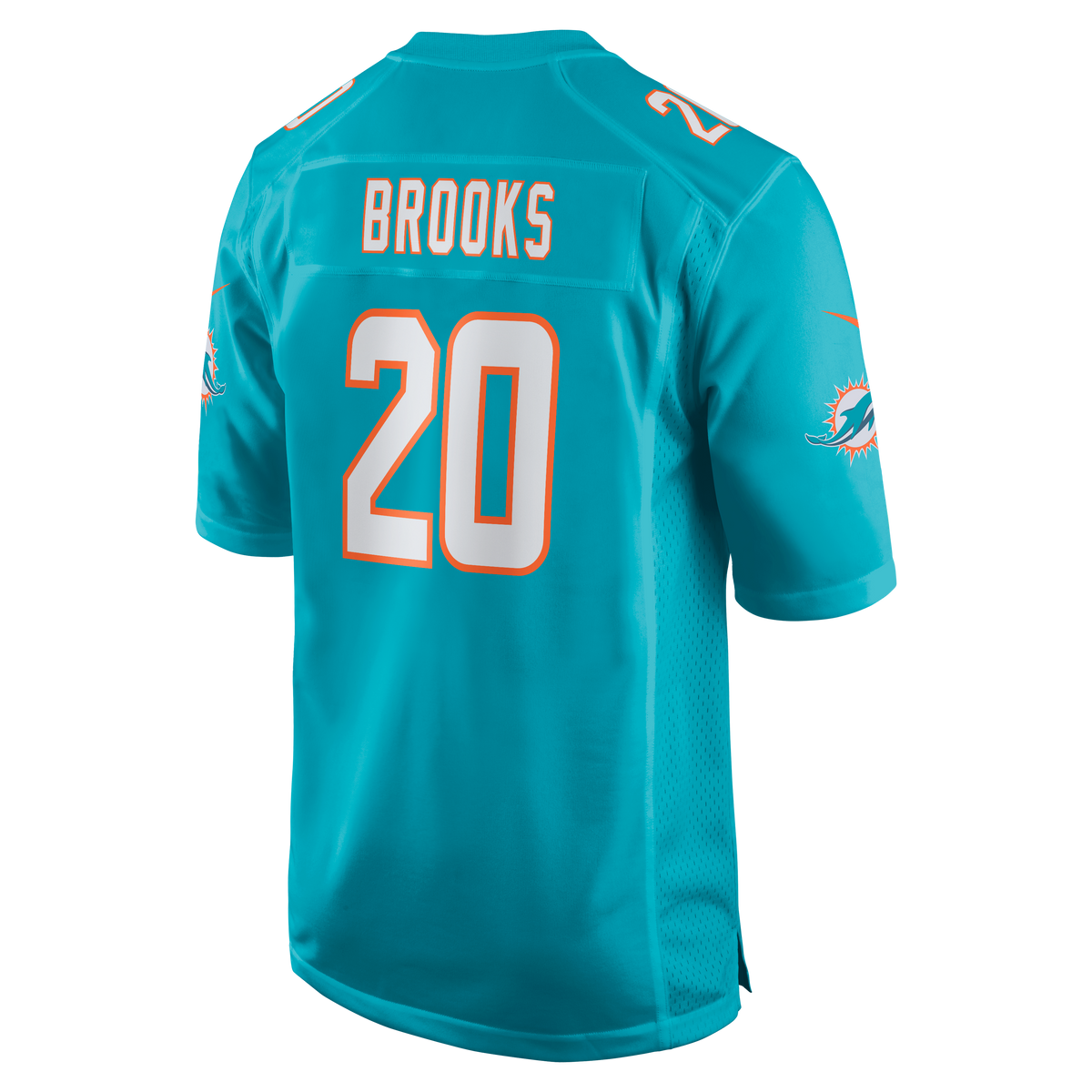 Miami Dolphins Jordyn Brooks Nike Aqua Game Jersey
