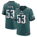 Philadelphia Eagles Zack Baun Nike Midnight Green Team Game Jersey