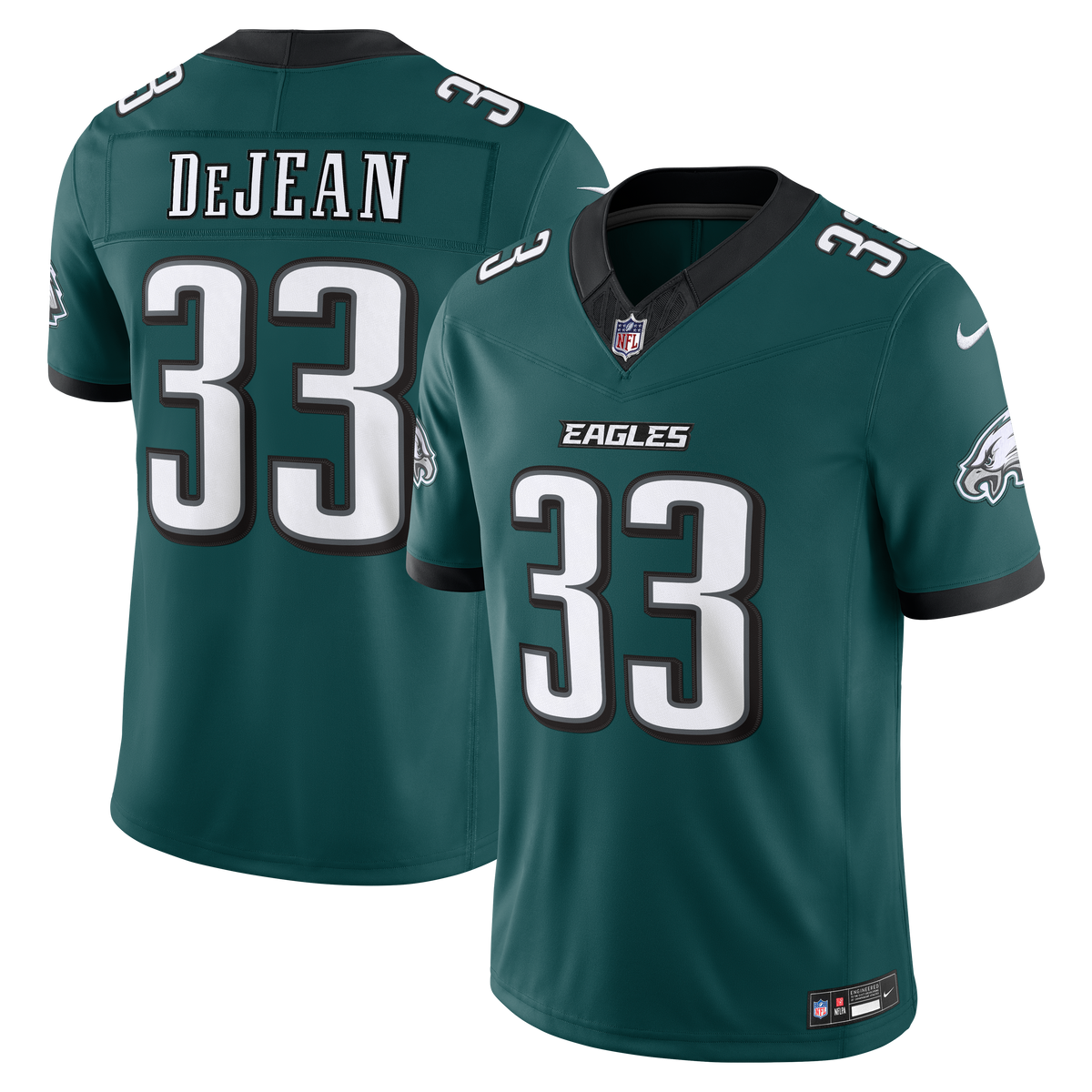 Philadelphia Eagles Cooper DeJean Nike Black Alternate Vapor F.U.S.E. Stitched Limited Jersey