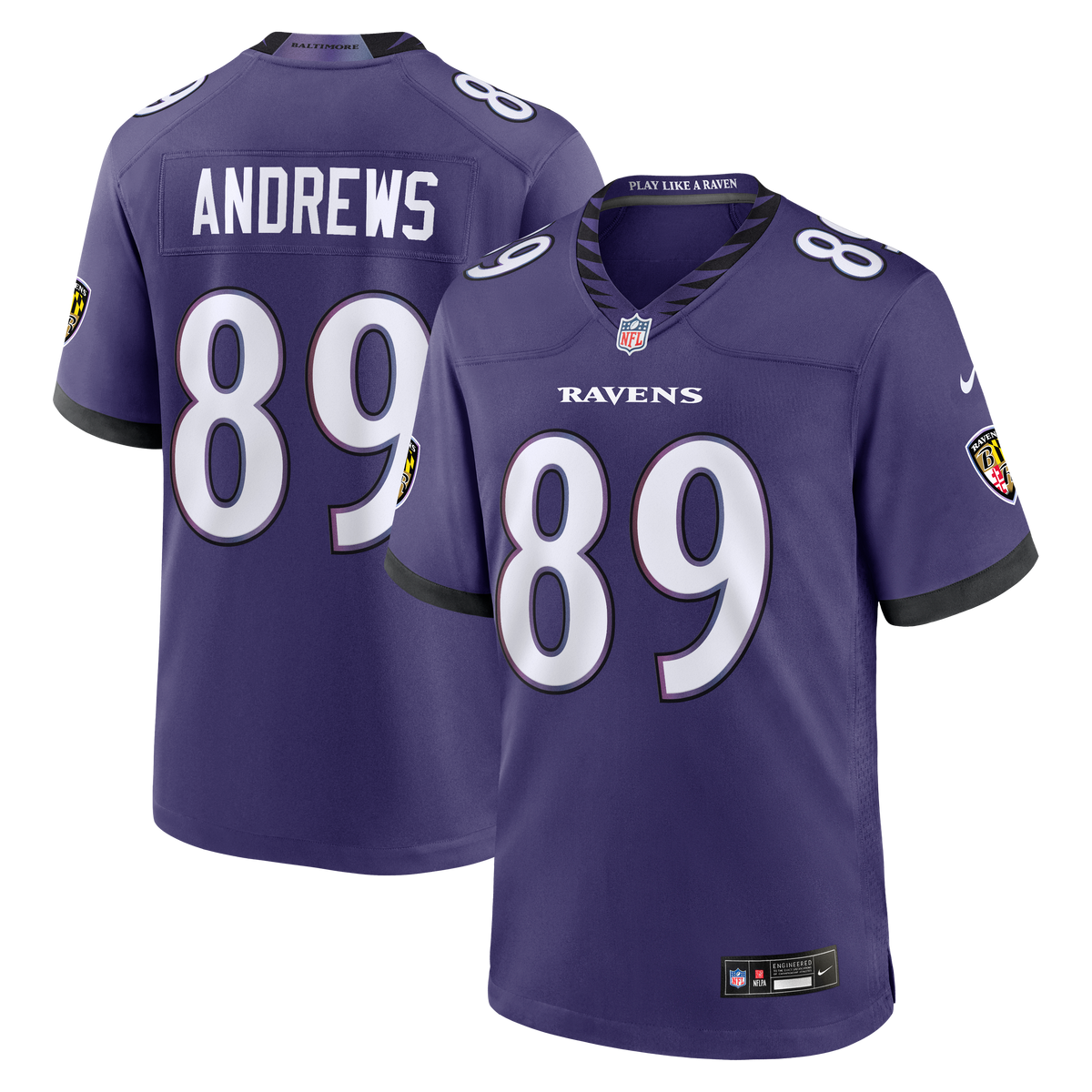 Baltimore Ravens Mark Andrews Nike Black Alternate Game Jersey