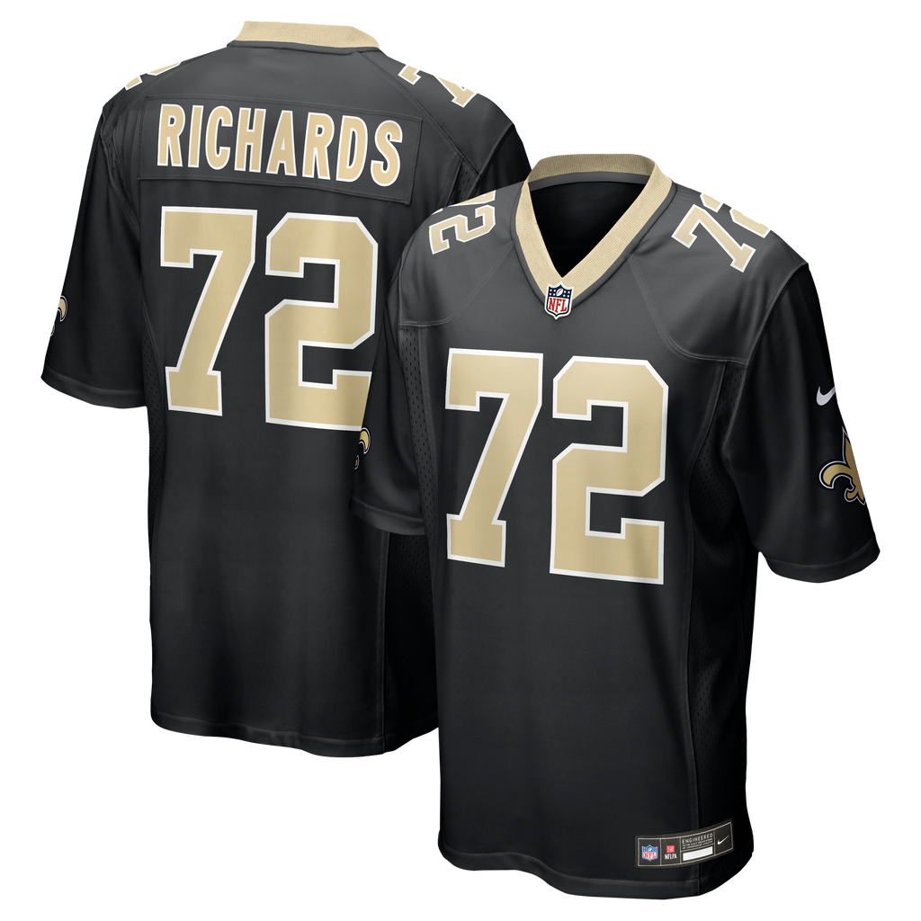 New Orleans Saints Asim Richards Nike Black Team Game Jersey