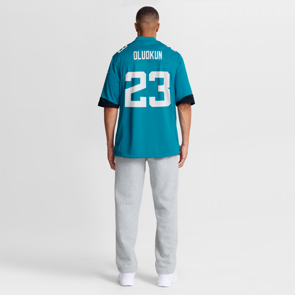 Jacksonville Jaguars Foyesade Oluokun Nike Teal Game Player Jersey