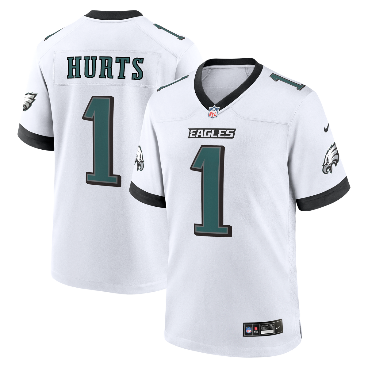 Philadelphia Eagles Jalen Hurts Nike Black Alternate Game Jersey