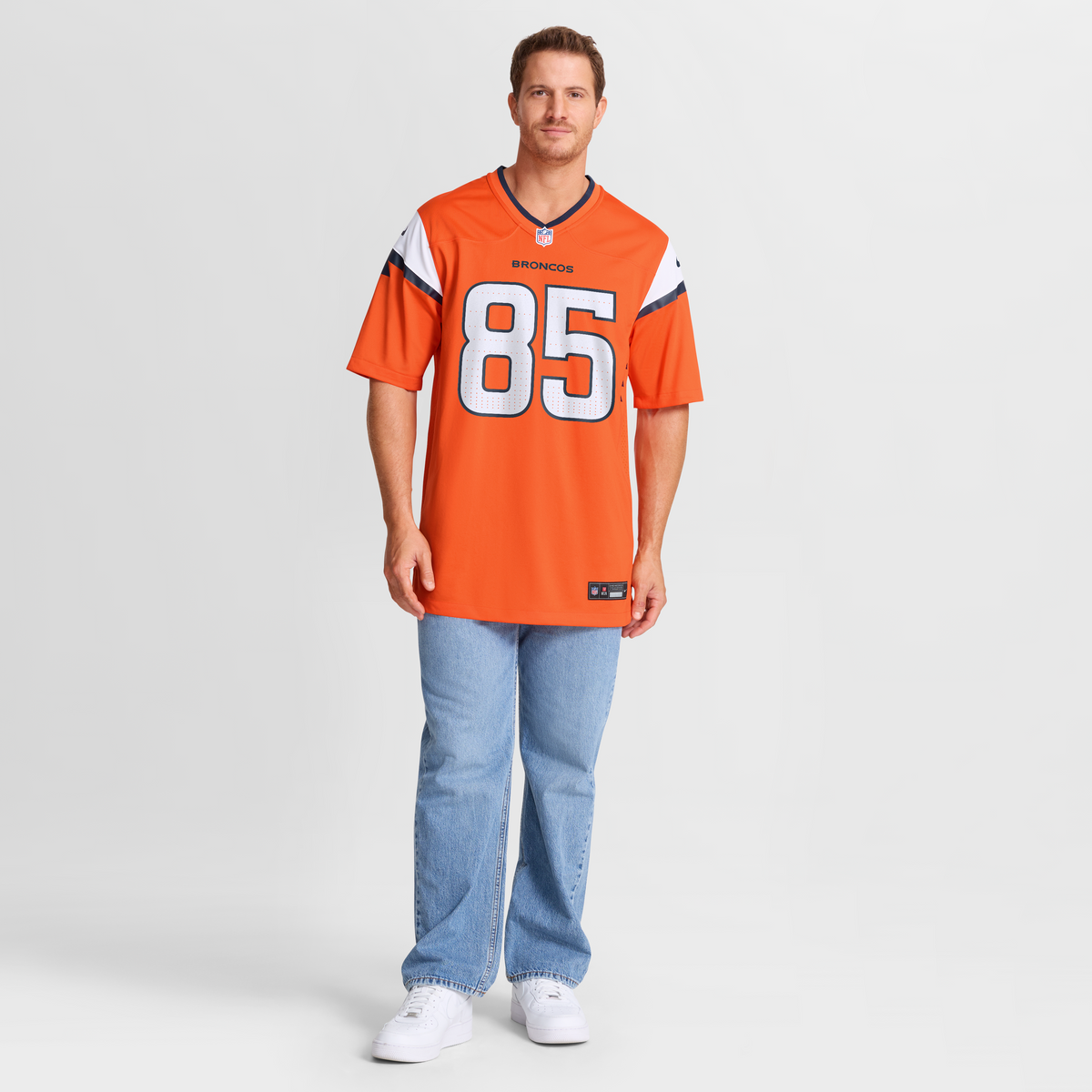 Denver Broncos Lucas Krull Nike Orange Team Game Jersey