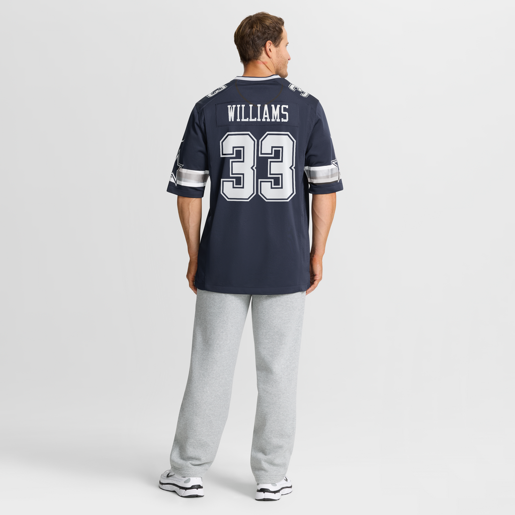 Dallas Cowboys Javonte Williams Nike Navy Team Game Jersey