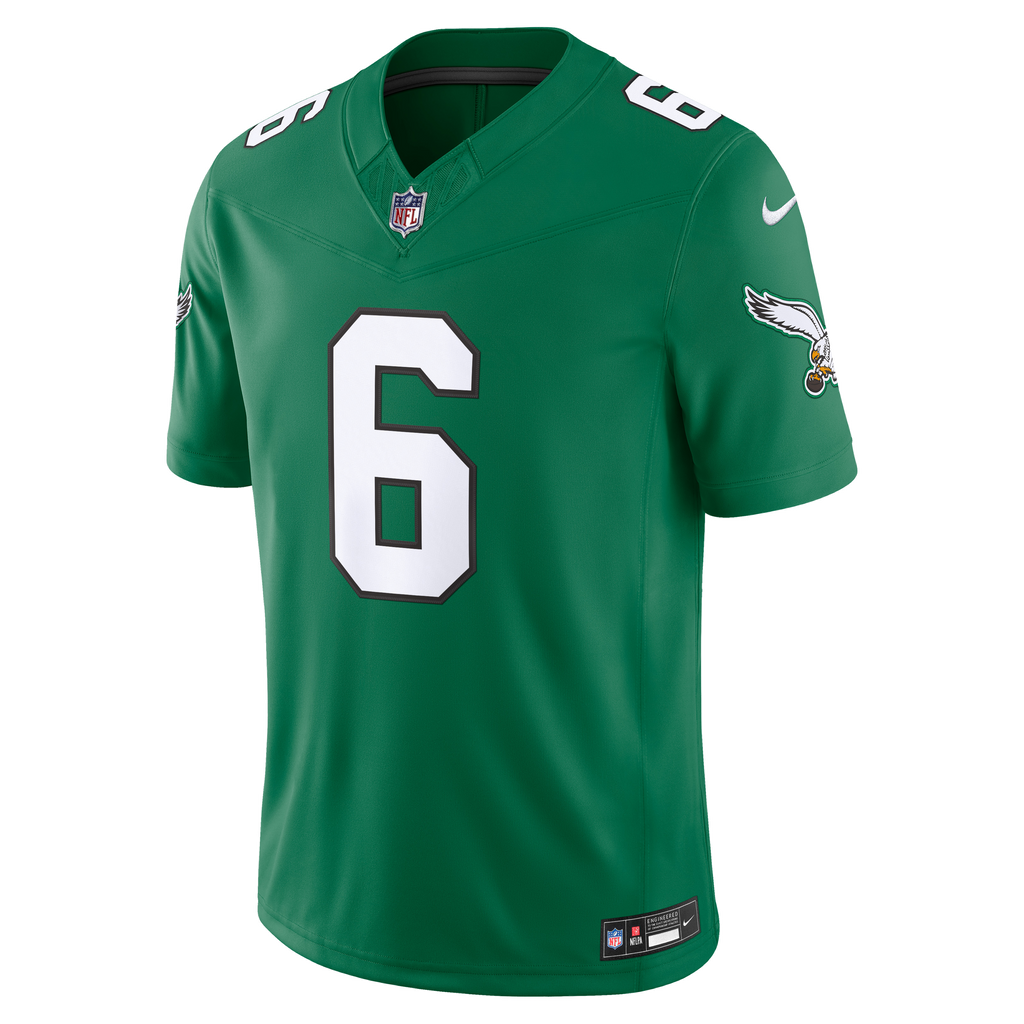 Philadelphia Eagles DeVonta Smith Nike Midnight Green Team Vapor F.U.S.E. Stitched Limited Jersey
