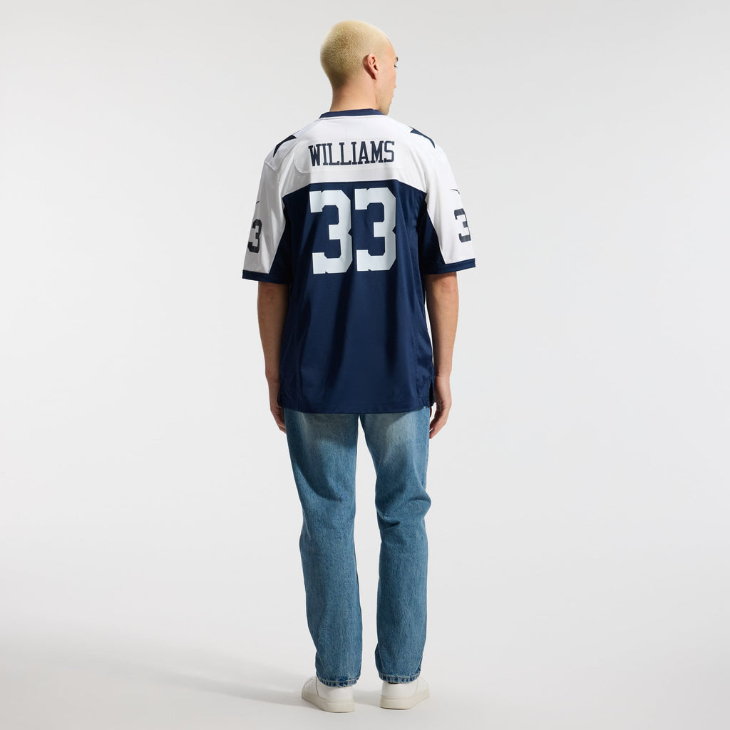 Dallas Cowboys Javonte Williams Nike White Game Jersey
