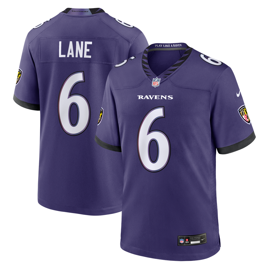 Baltimore Ravens Ja'Kobi Lane Nike Purple Team Game Jersey