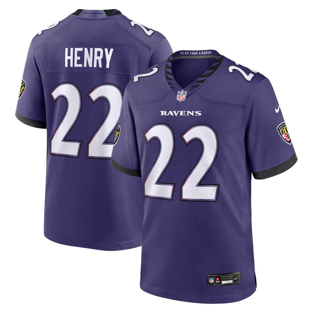 Baltimore Ravens Derrick Henry Nike Purple Team Game Jersey
