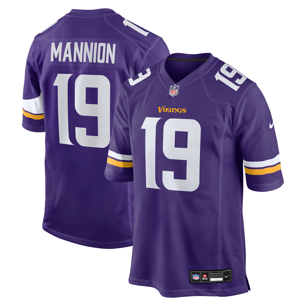 Minnesota Vikings Sean Mannion Nike Purple Game Jersey