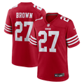 San Francisco 49ers Ji'Ayir Brown Nike Scarlet Team Game Jersey