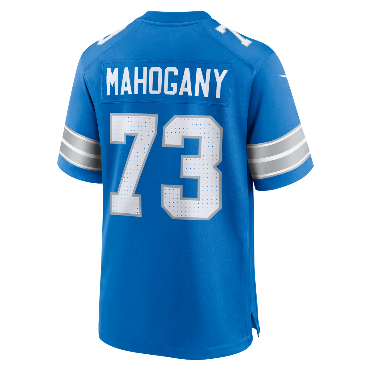 Detroit Lions Christian Mahogany Nike Blue Team Game Jersey