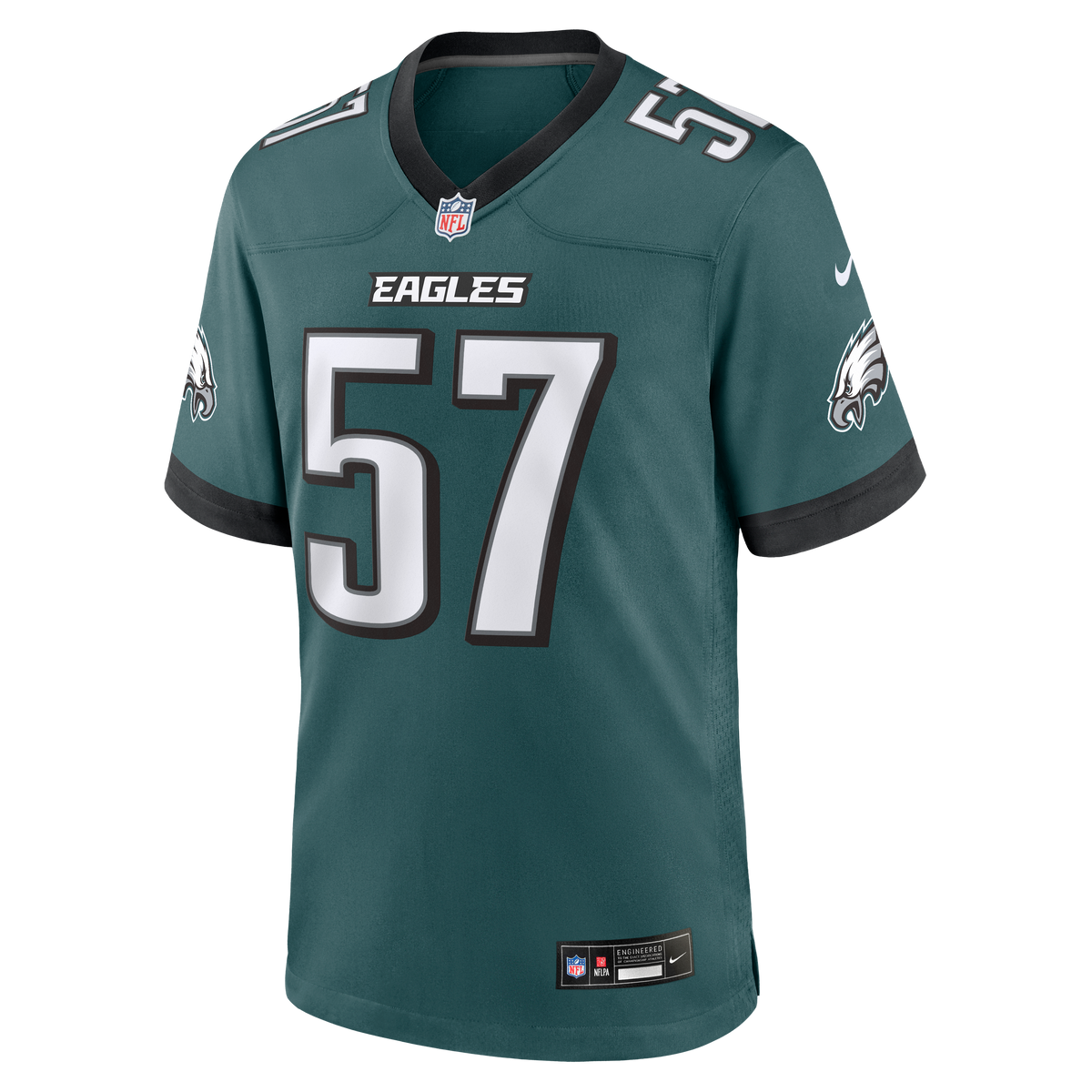 Philadelphia Eagles A.J. Epenesa Nike Midnight Green Team Game Jersey