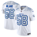 Buffalo Bills Matt Milano Nike White Rivalries Collection Stitched Limited Jersey