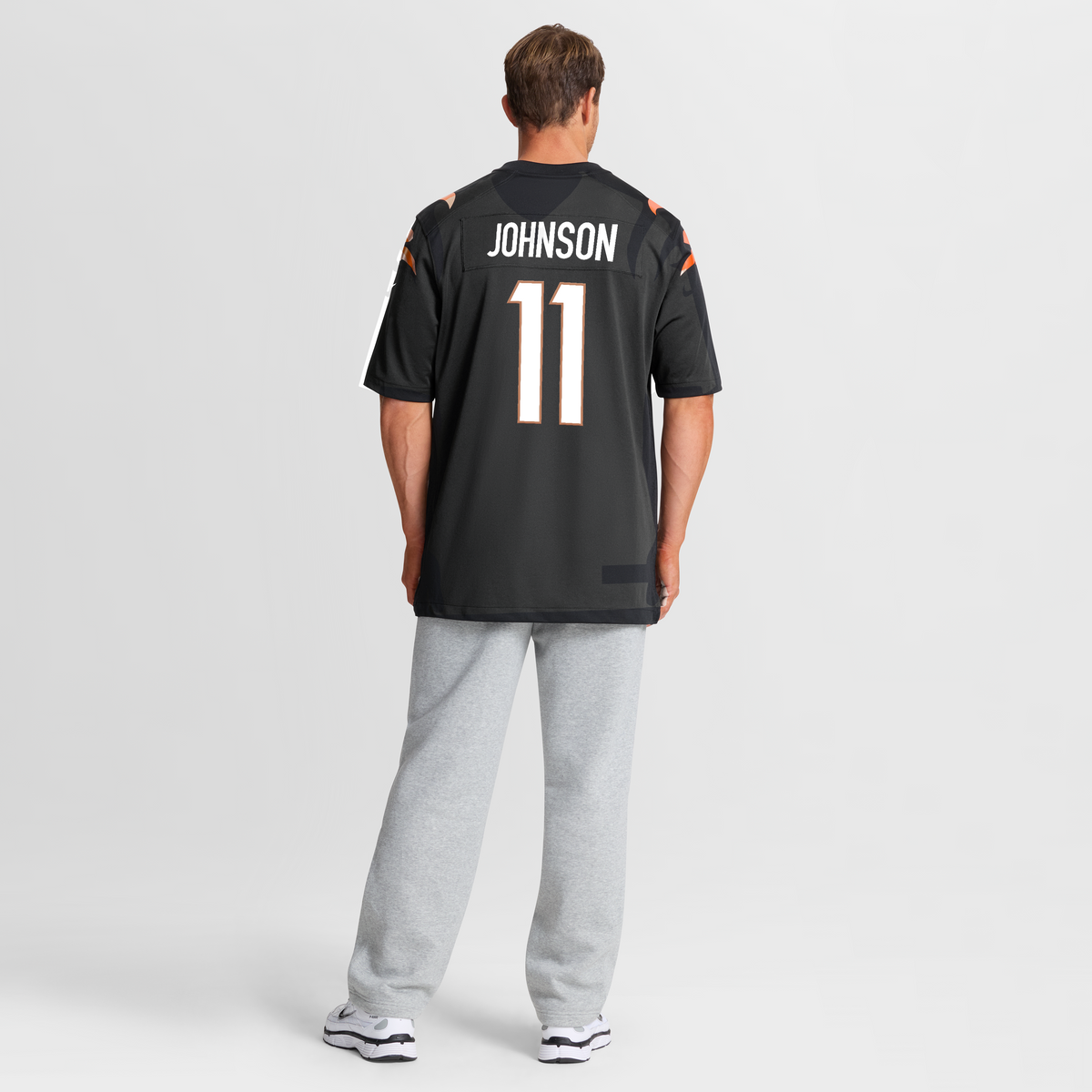 Cincinnati Bengals Josh Johnson Nike Black Team Game Jersey