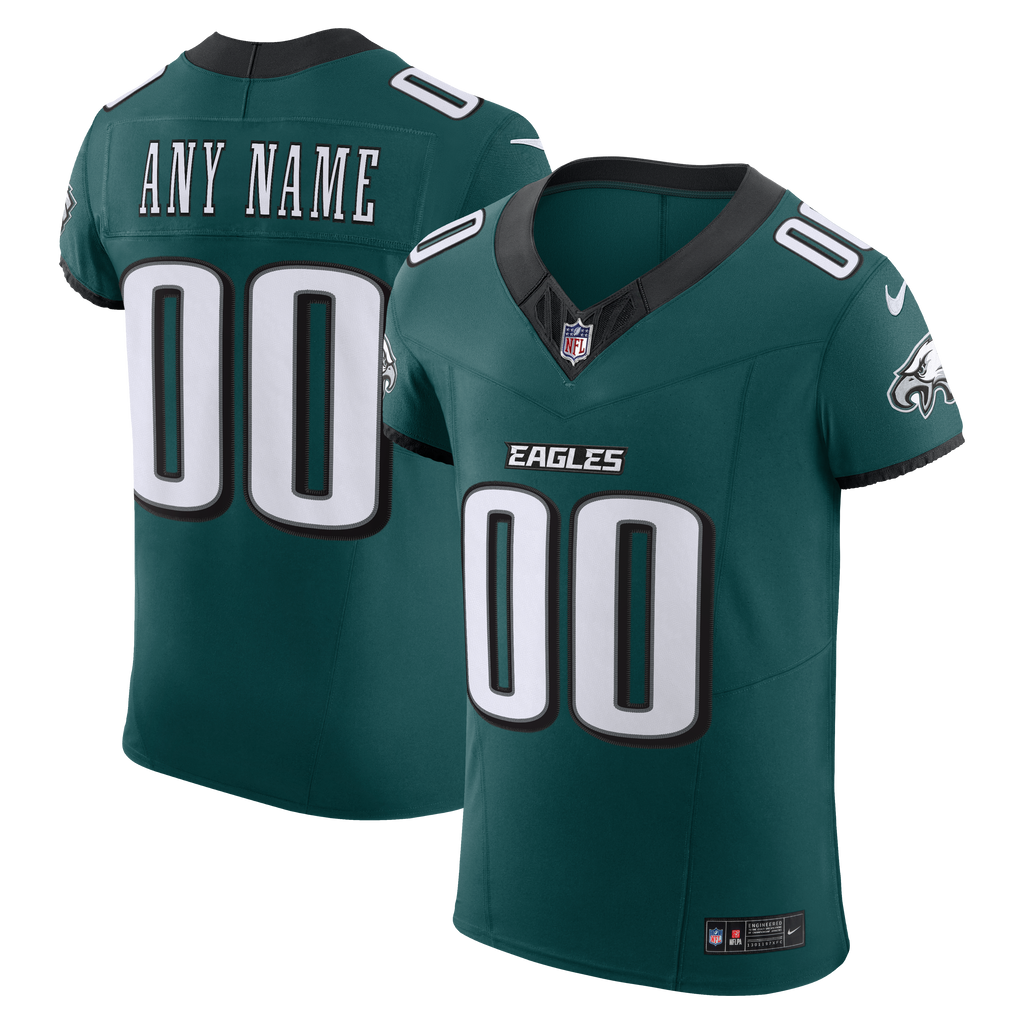 Philadelphia Eagles Nike Midnight Green Vapor F.U.S.E. Elite Custom Jersey
