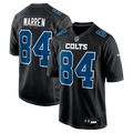 Indianapolis Colts Tyler Warren Nike Carbon Black Fashion Game Jersey