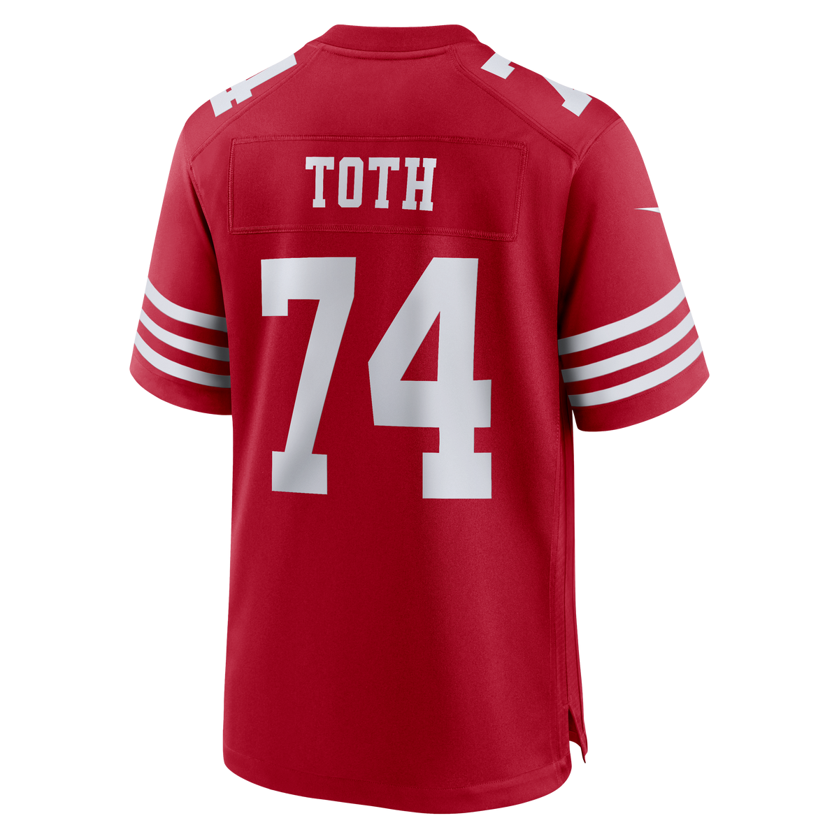 San Francisco 49ers Brett Toth Nike Scarlet Team Game Jersey