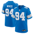 Detroit Lions Mekhi Wingo Nike Blue Team Game Jersey