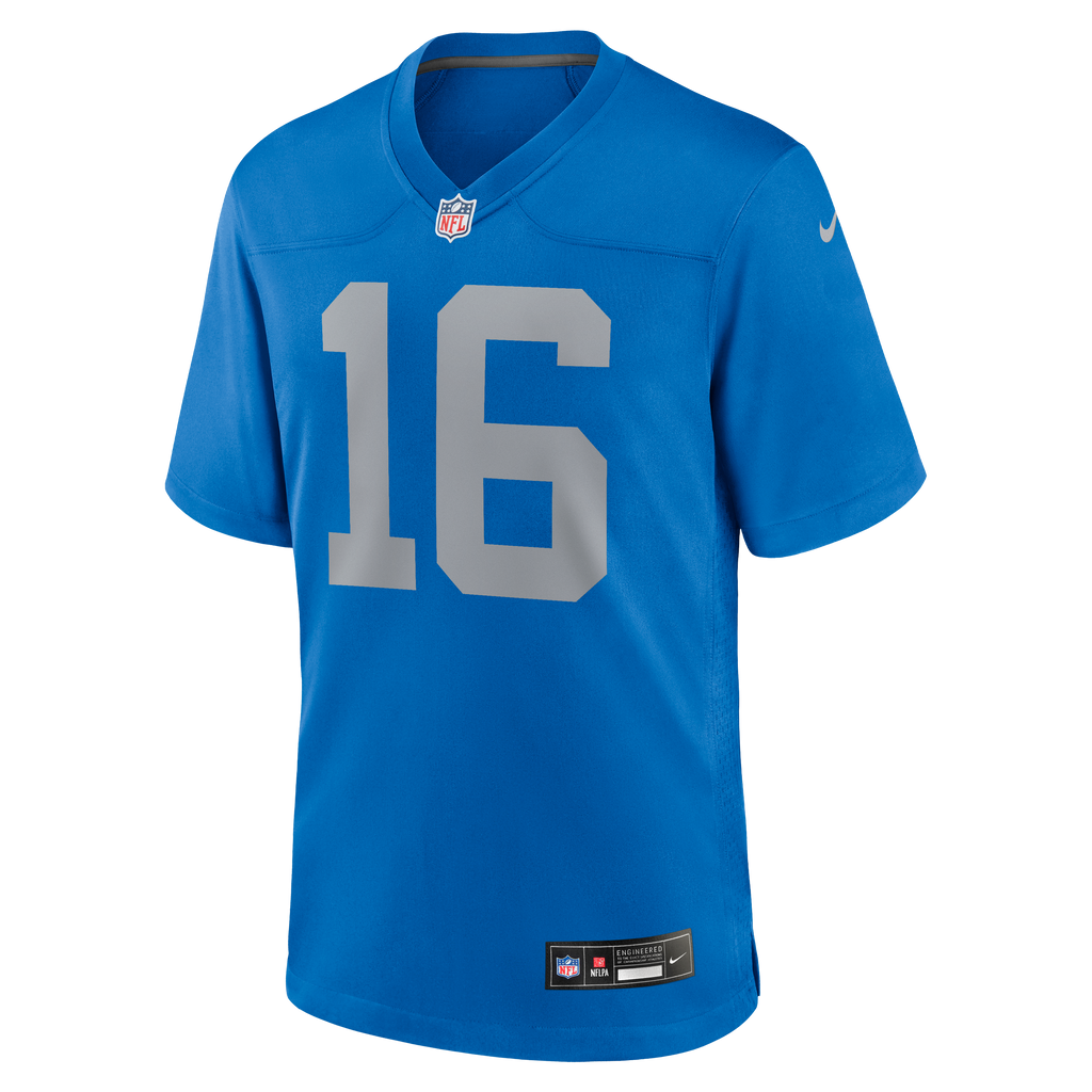 Detroit Lions Jared Goff Nike Blue Alternate Game Jersey