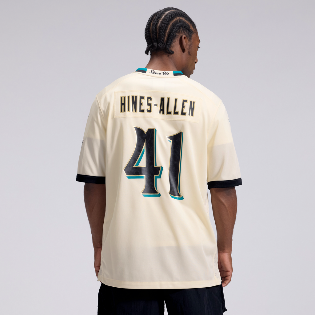 Jacksonville Jaguars Josh Hines-Allen Nike Natural 2026 Rivalries Collection Game Jersey