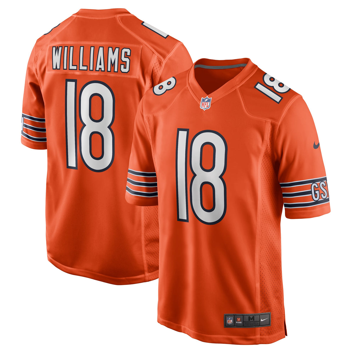 Chicago Bears Caleb Williams Nike White First Round Pick Player Game Jersey