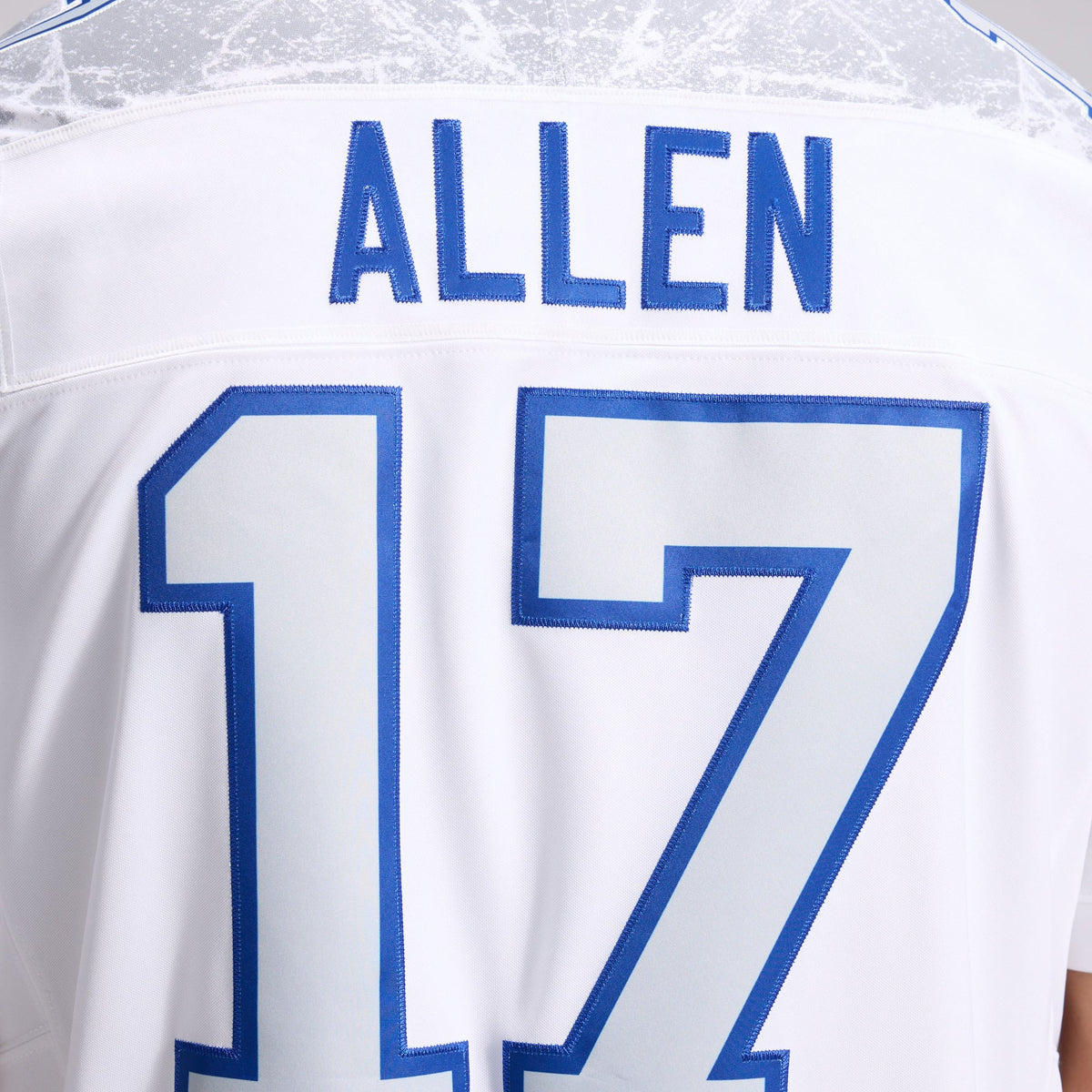 Buffalo Bills Josh Allen Nike White Rivalries Collection Stitched Limited Jersey