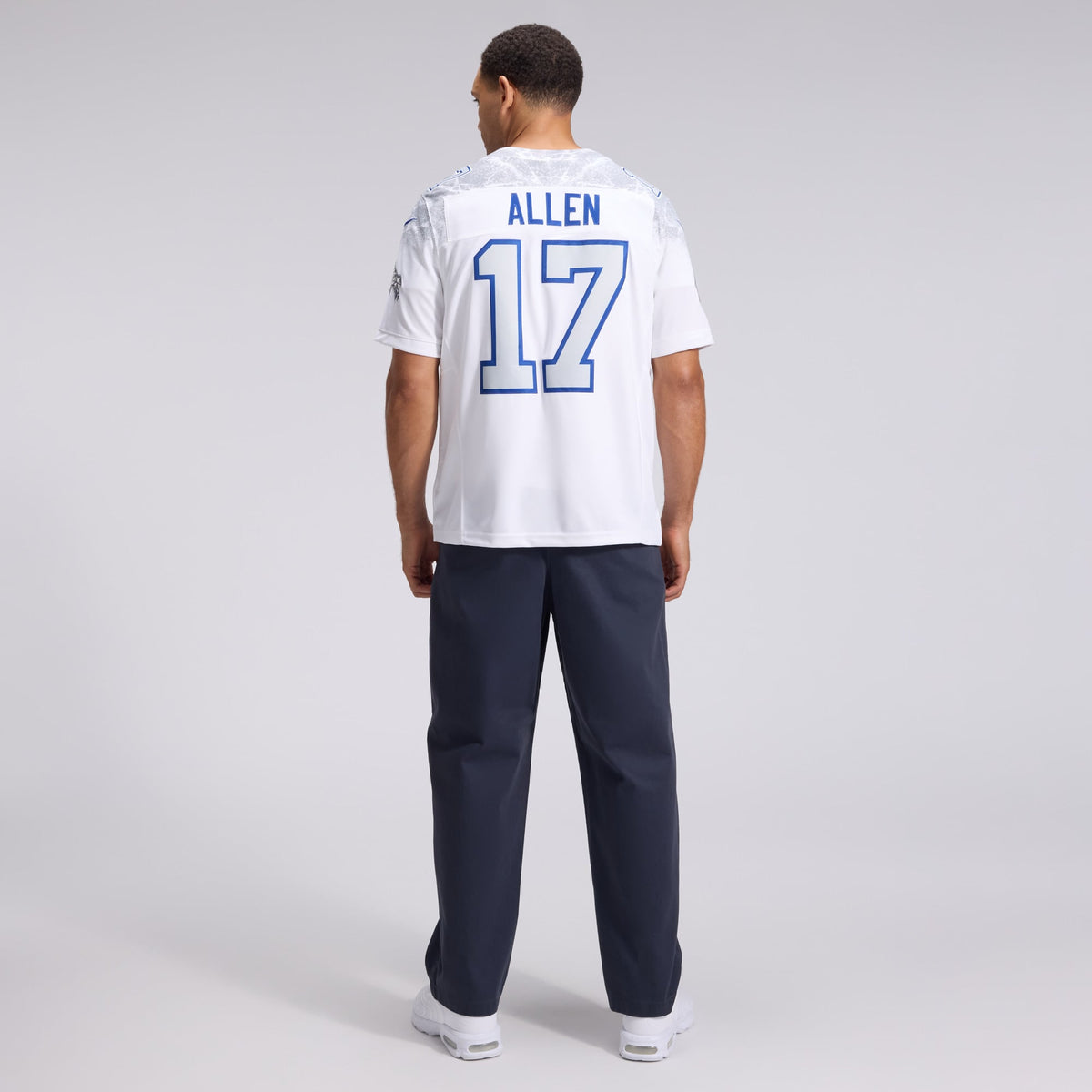 Buffalo Bills Josh Allen Nike White Rivalries Collection Stitched Limited Jersey