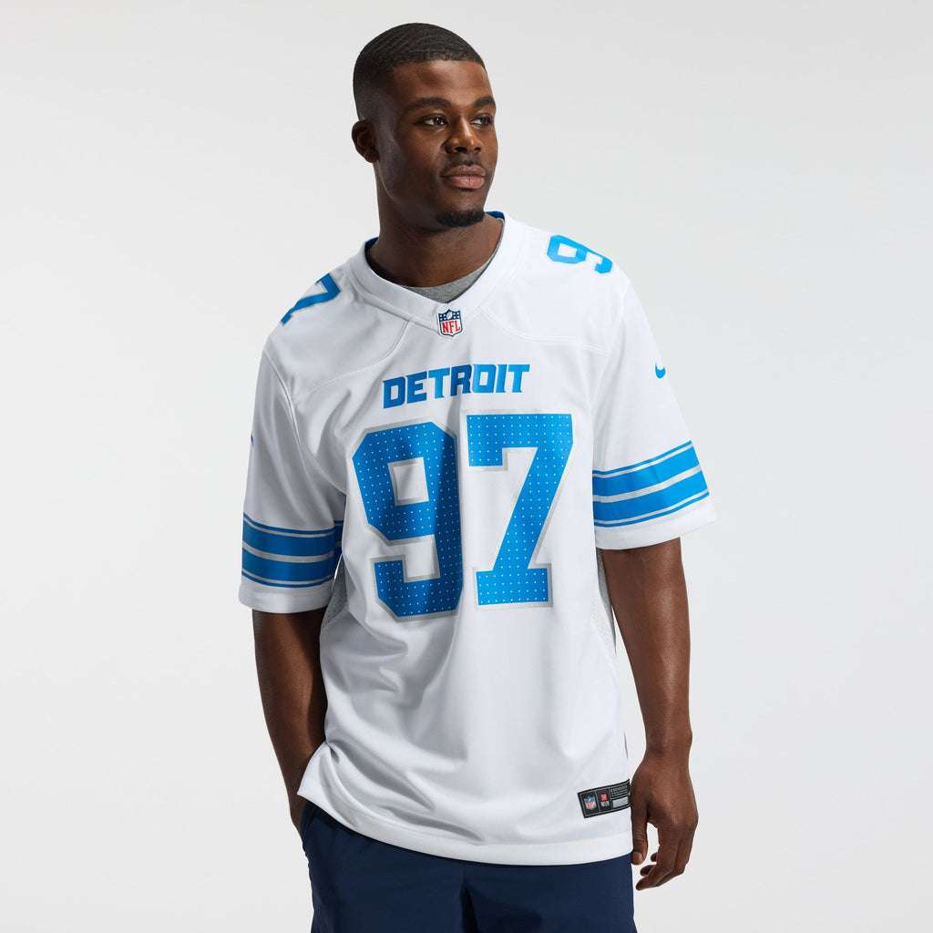Detroit Lions Aidan Hutchinson Nike Blue Game Jersey