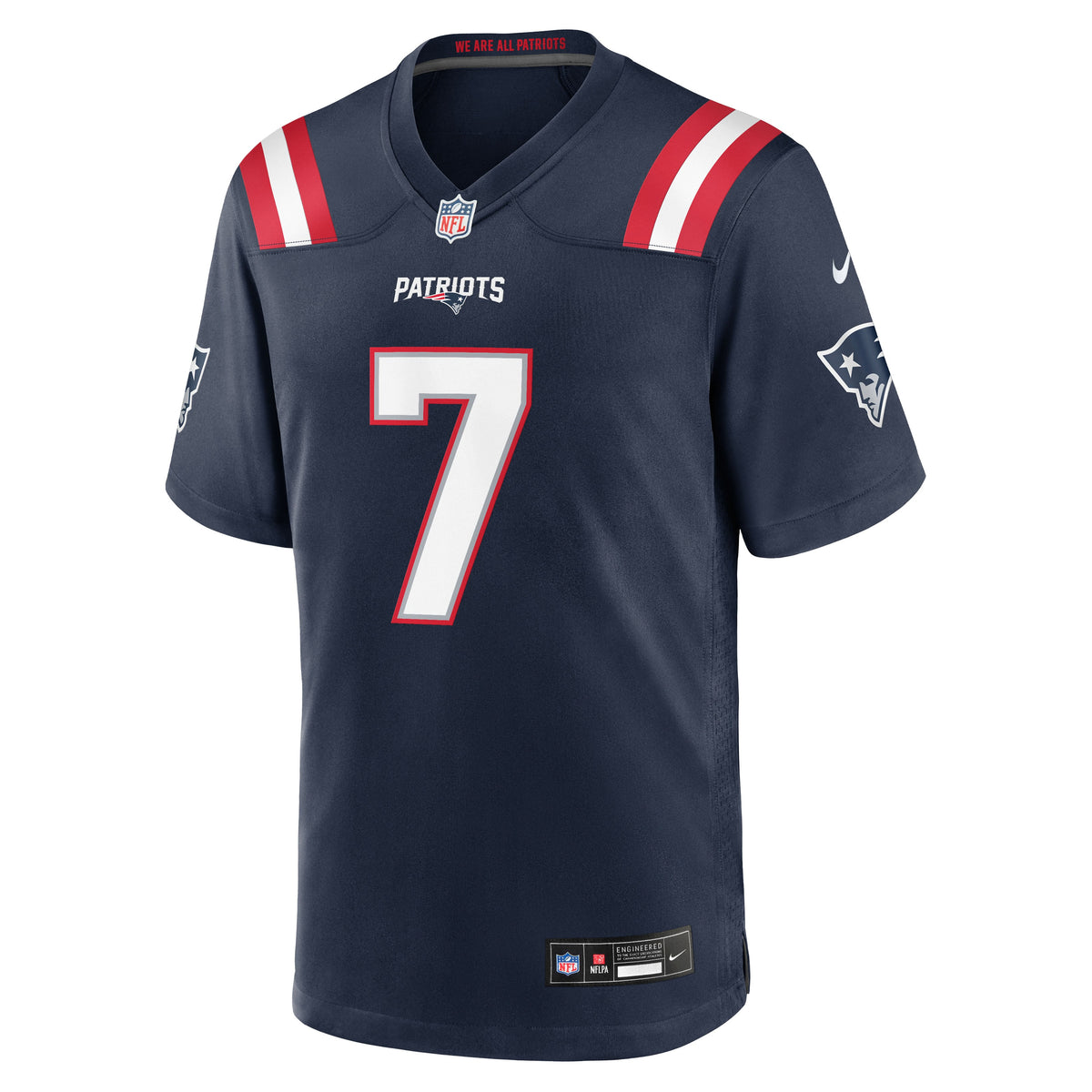 New England Patriots Carlton Davis Nike Navy Team Game Jersey