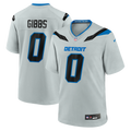 Detroit Lions Jahmyr Gibbs Nike Silver 2026 Rivalries Collection Game Jersey